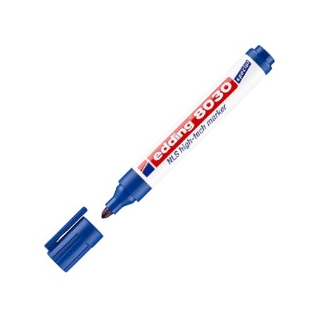 2un Marcador Permanente Médio Azul 1,5-3mm Edding 8030 1un