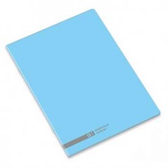 Caderno Agrafado Ambar School A4 Quadri 70gr 48Fls Azul