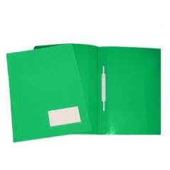 Classificador Plast.2000 Capa Opaca Verde c/Ferragem Pack 10