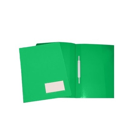 Classificador Plast.2000 Capa Opaca Verde c/Ferragem Pack 10