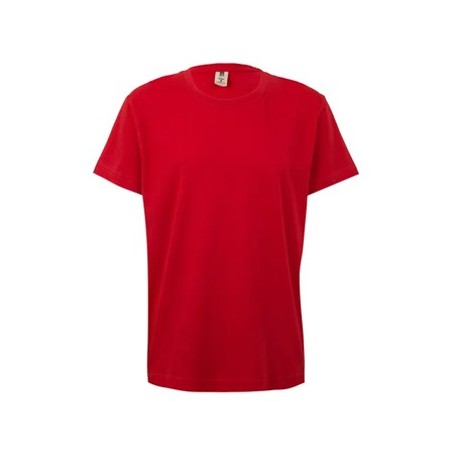 10un T-Shirt Criança Algodão 155g Vermelho Tamanho 7/8