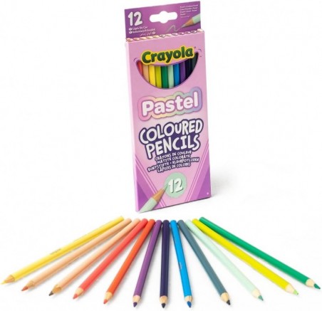 Crayola - Coloured Pencils  Pastel 12x