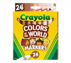 Crayola - Colours of the World 24 Marcadores Ponta Maxi