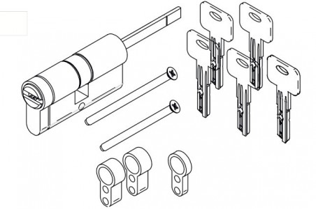 danalock - Cilindro ajustável LINCE CPlus Nickel 35-30 