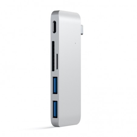 Satechi - Type-C Pass-Through USB Hub (silver)