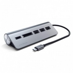 Satechi - Type-C Aluminum USB Hub & Card Reader (space grey)