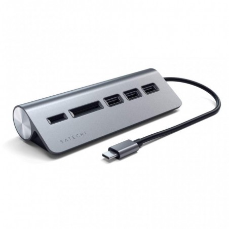 Satechi - Type-C Aluminum USB Hub & Card Reader (space grey)