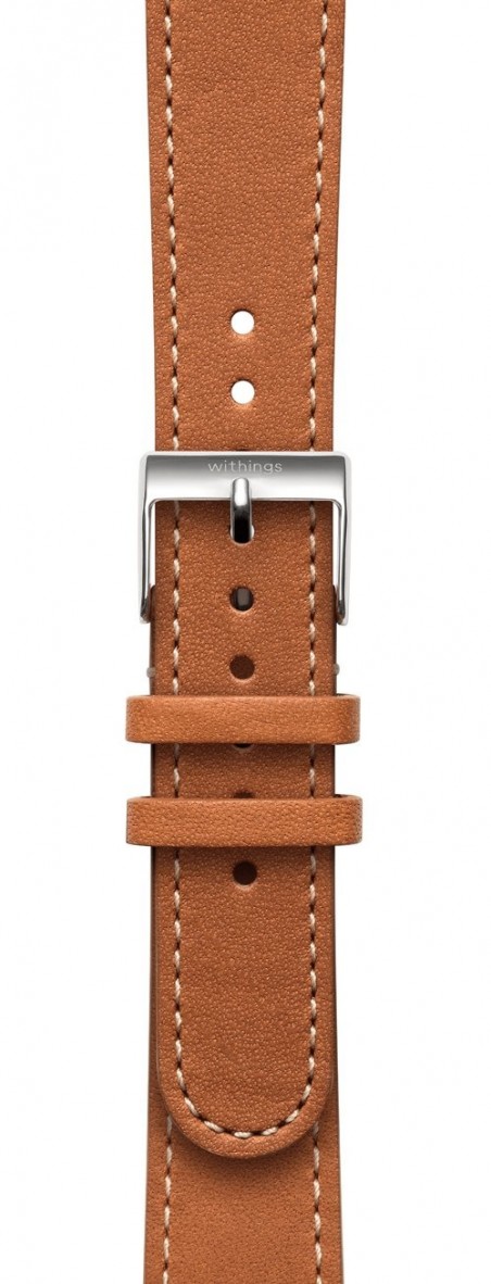 Withings - Pulseira cabedal 18mm (brown/steel)