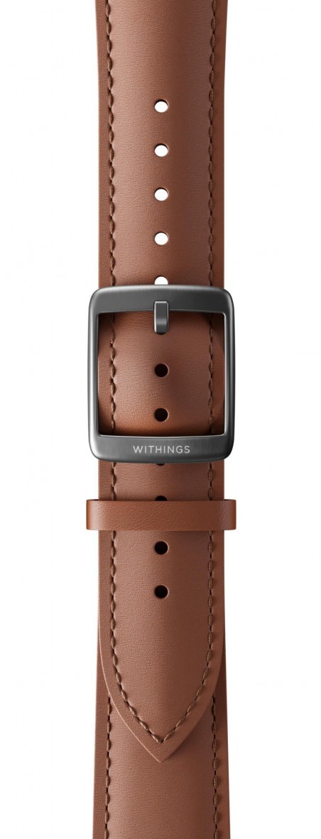 Withings - Pulseira cabedal 20mm (brown/slate grey)