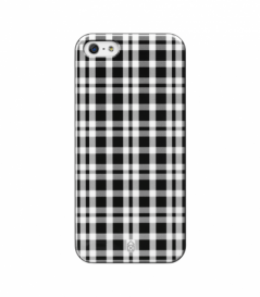 Case Scenario - Boy&Girl clip-on iPhone 5/5s/SE (grey check)