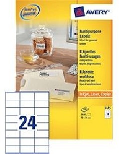 Avery Zweckform - Etiquetas Multi-Function 3475 (24x)