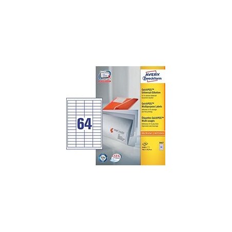 Avery Zweckform - Etiquetas Multi-Function 3667 (64x)