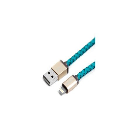 PlusUs - LifeStar Lightning-USB (1m - cross turquoise)