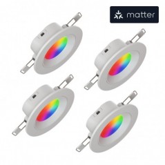Nanoleaf - Foco embutir Essentials Downlight 3'' matter (4x)