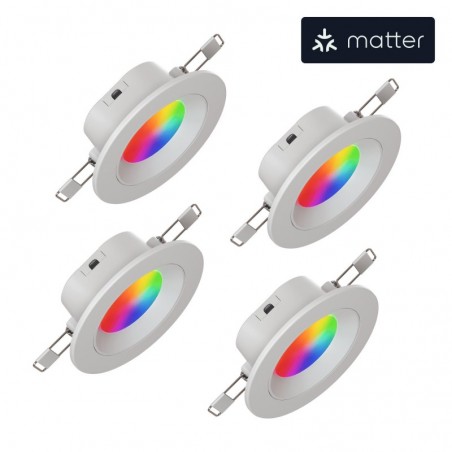 Nanoleaf - Foco embutir Essentials Downlight 3'' matter (4x)