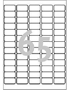 Avery - Mini transparente L7551 (Etiquetas 65/folha)