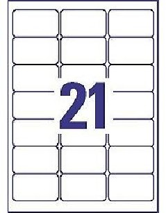 Avery - L7560-25 (Etiquetas 21/folha - Clear)