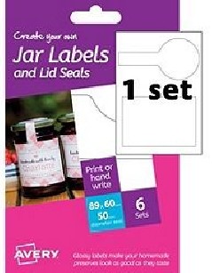 Avery - A6 Jar Labels HJJ03 (rectangular+seal 1x)
