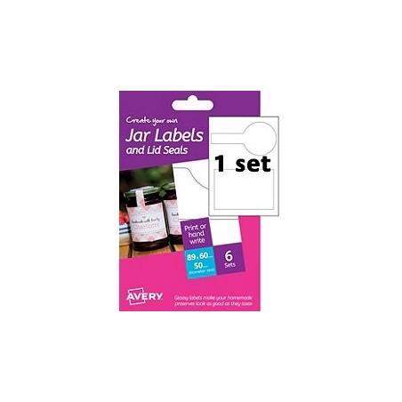 Avery - A6 Jar Labels HJJ03 (rectangular+seal 1x)