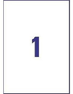 Avery - L7567-25 (Etiquetas 1/folha - Clear)