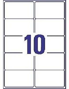 Avery - L7173-100 (Etiquetas 10/folha)