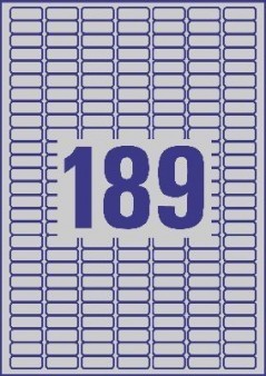 Avery - Heavy Duty Metallic L6008  (189x etq/folha)