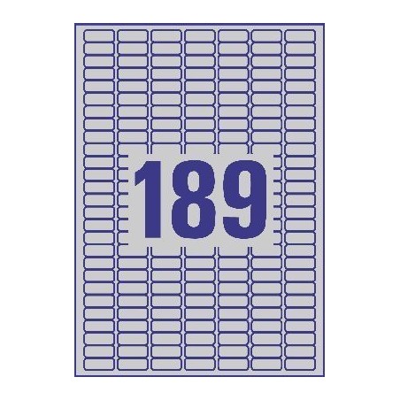 Avery - Heavy Duty Metallic L6008  (189x etq/folha)