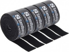 Sandberg - Cable Velcro Strap 5-pack