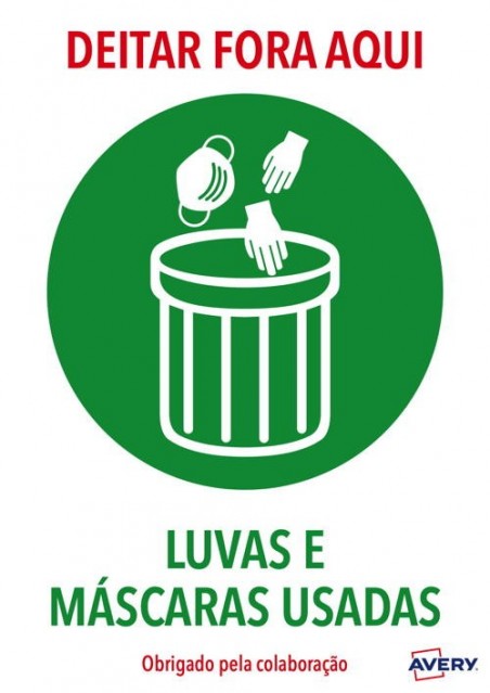 Avery - Covid A4 - Gestão especial de resíduos