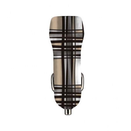 Benjamins - Car Charger 2xUSB (tartan)