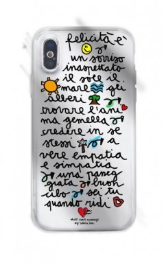 Silvia Tosi - Soft Case iPhone X/XS (felicità é)