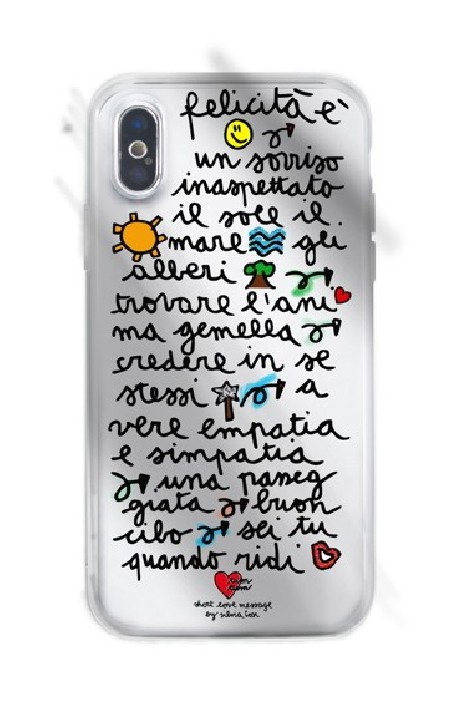 Silvia Tosi - Soft Case iPhone X/XS (felicità é)