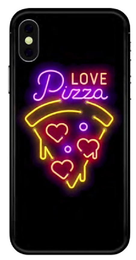 Benjamins - Neon iPhone X/XS (pizza)