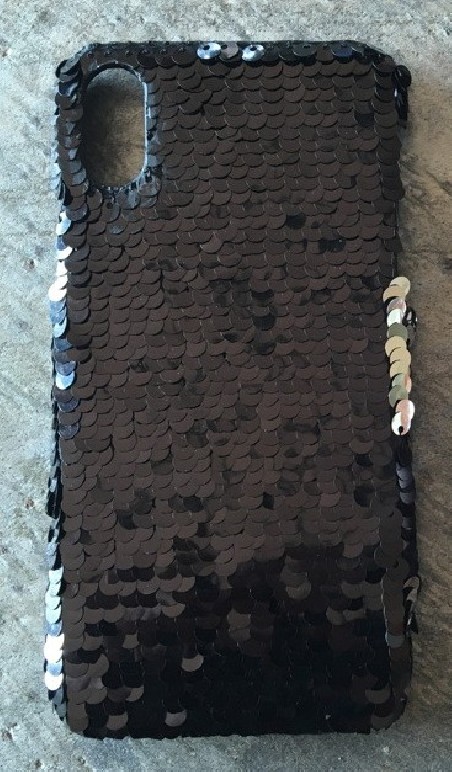 Benjamins - Paillettes iPhone XR (black/silver)