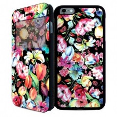 i-Paint - Double Case iPhone 6/6s (black flower)