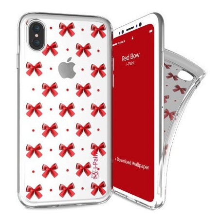 i-Paint - Trendy Case iPhone X/XS (red bow)