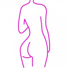 Candy Shock - Led Sign  80 Back (pink)