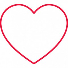 Candy Shock - Led Sign  40 Small Heart (red)