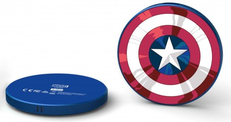 Tribe - Stripe Power Bank 4000 mAh Marvel (Capt America)