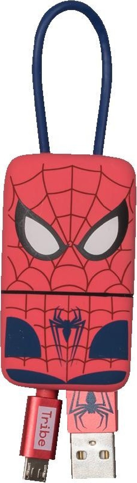 Tribe - Cabo keyline USB-microUSB Marvel (spiderman)