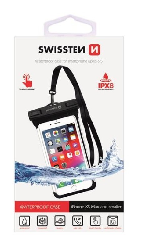 Swissten - Waterproof Case 6.5'' (black)