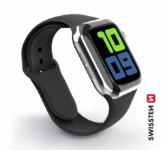 Swissten - Silicone Band for Apple Watch 42-44mm (black) 