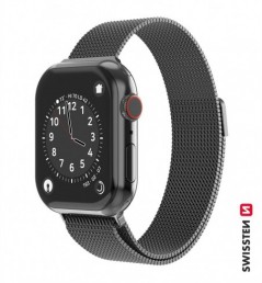 Swissten - Mesh Band for Apple Watch 42-44mm (black)