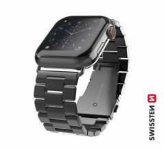 Swissten - Metal Band for Apple Watch 38-40mm (black)
