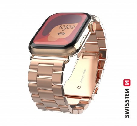 Swissten - Metal Band for Apple Watch 38-40mm (rose gold)