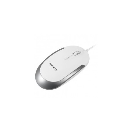 Macally - Rato DynaMouse USB (white/silver)