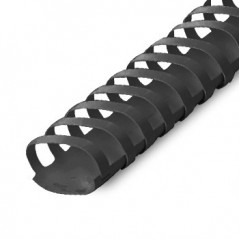 Argolas Pvc Encadernar 38mm 375 Fls Cx50un Preto Ovais