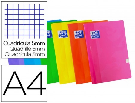 10un CADERNO AGRAFADO OXFORD DIN A4 48 FOLHAS QUADRICULA 5MM