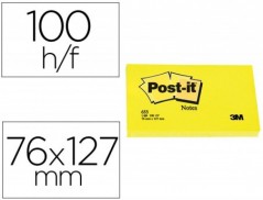 BLOCO DE NOTAS ADESIVAS POST-IT POST-IT AMARELO 76 X 127 MM
