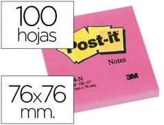 6un BLOCO NOTAS POST-IT ADESIVAS FUCSIA 76 X 76 MM